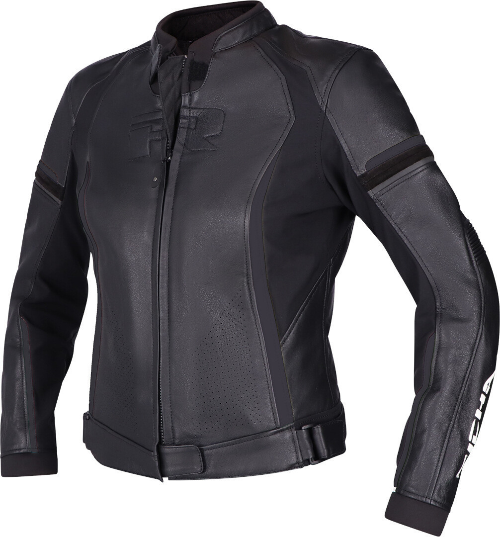 Richa Laura Jachetă de piele pentru motociclete pentru doamne negru 36 Figura 2