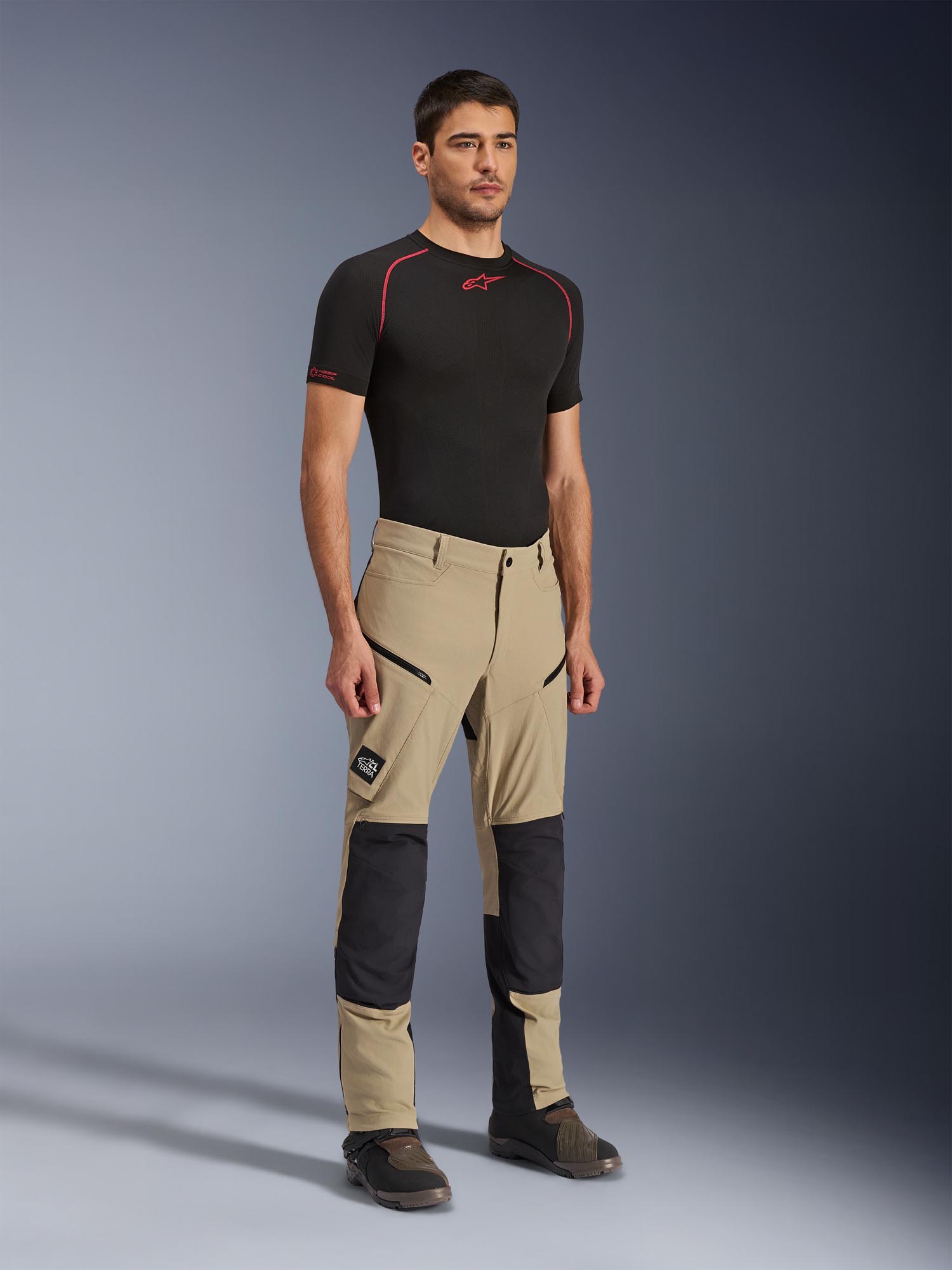 Alpinestars Flex-AST Explorer Motorcycle Textile Pants beige/black M Figure 8
