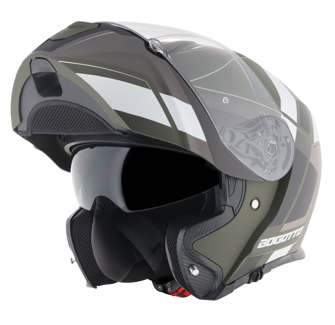 Bogotto FF403 Murata casque rabattable Noir/Vert/Blanc L (59/60) Figure 1