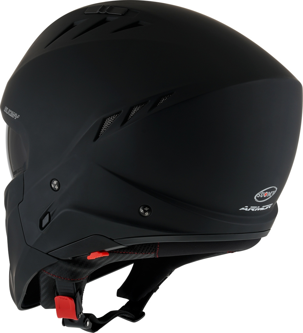Suomy Armor Plain Trysková přilba Black Matt M (57/58) Obrázek 3