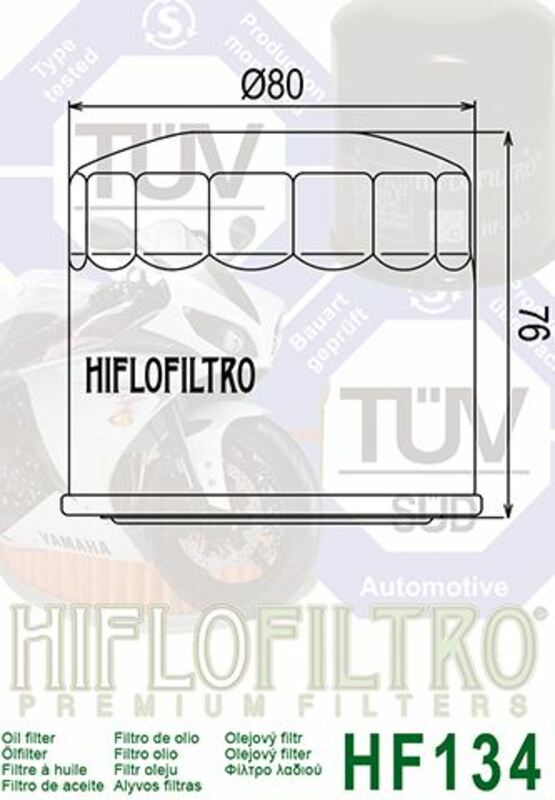 Hiflofiltro Oljefilter - HF134 Figur 4