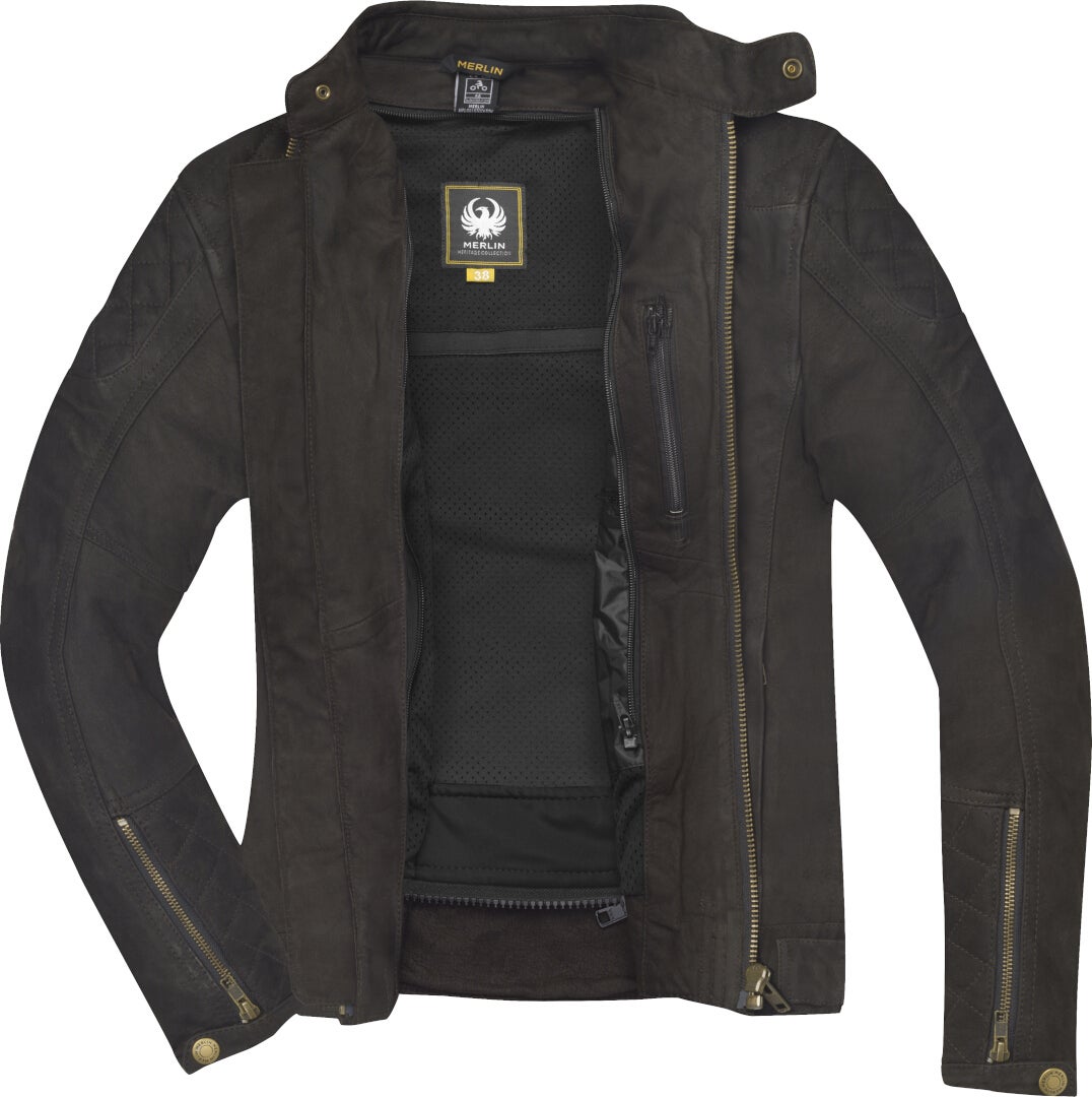 Merlin Stockton Motorcycle Leather Jacket brown 4XL Figure 3