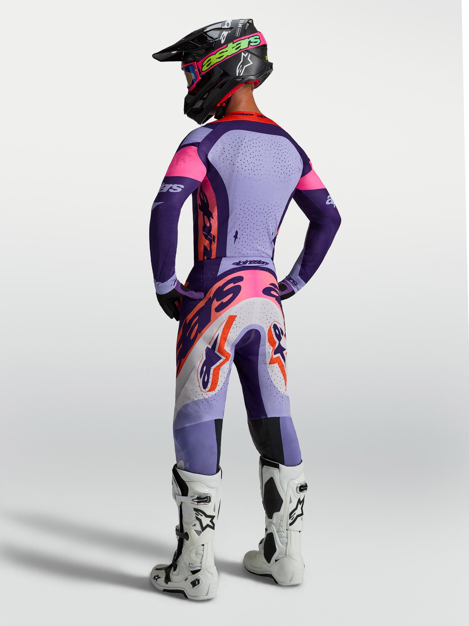 Alpinestars Supertech Dyna Maillot Motocross violet/rose L Figure 8