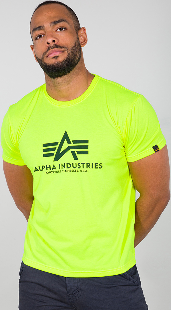 Alpha Industries Basic T-Shirt yellow/black XXL Figure 1