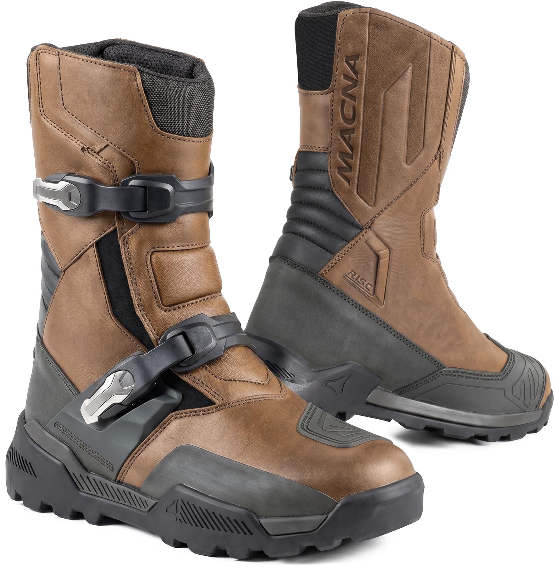 Macna Outbeck Low RTX wasserdichte Motorrad Stiefel braun/schwarz 44 Abbildung 1