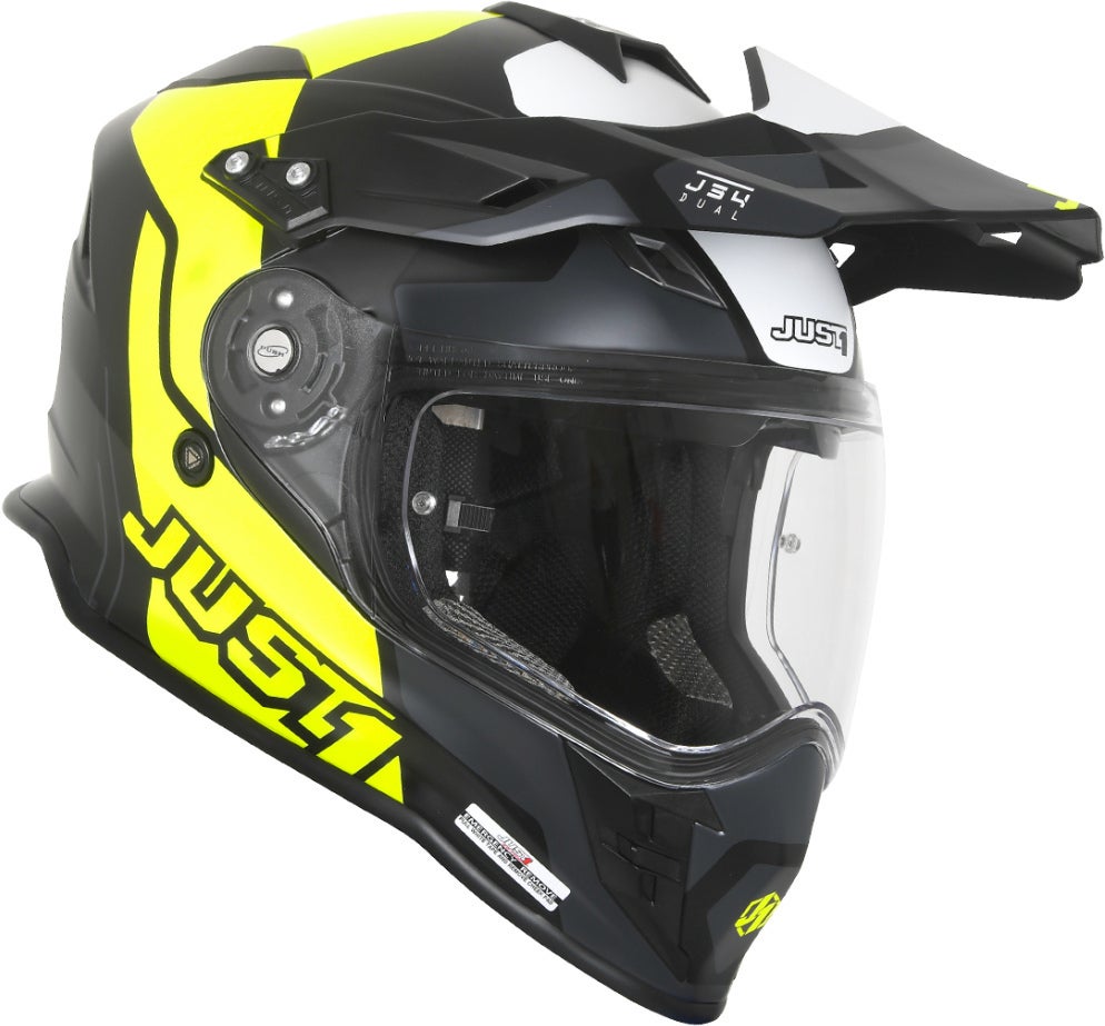 Just1 J34 Pro Tour Motocross hjelm sort mat/neon M (57/58) Figur 2