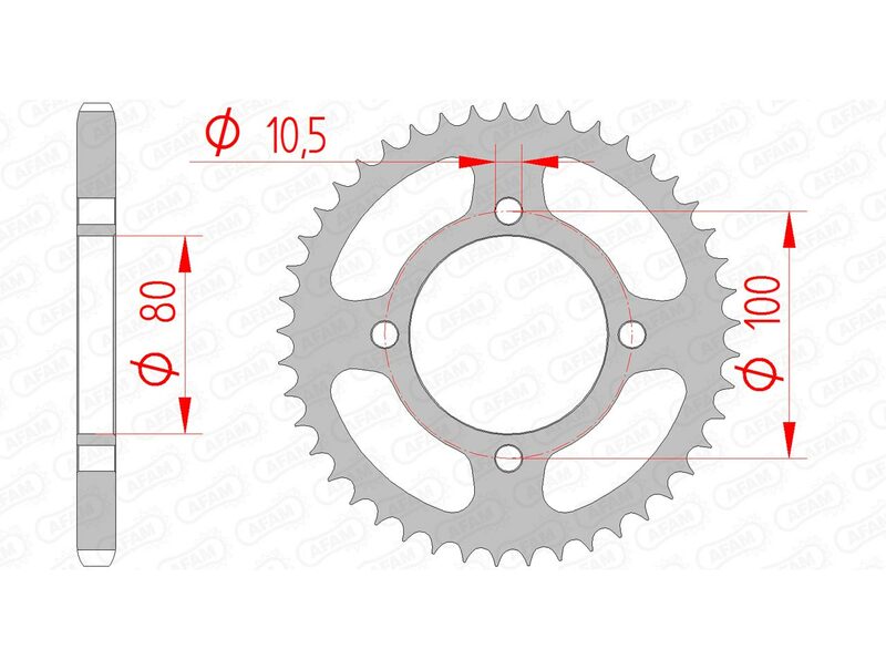 AFAM Couronne acier standard 14213 - 428 Figure 2