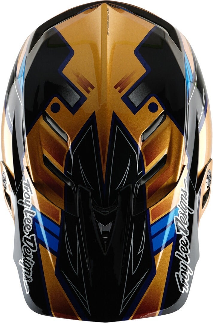 Side view of Troy Lee Designs D4 Mips Royalty Composite Downhill Helmet