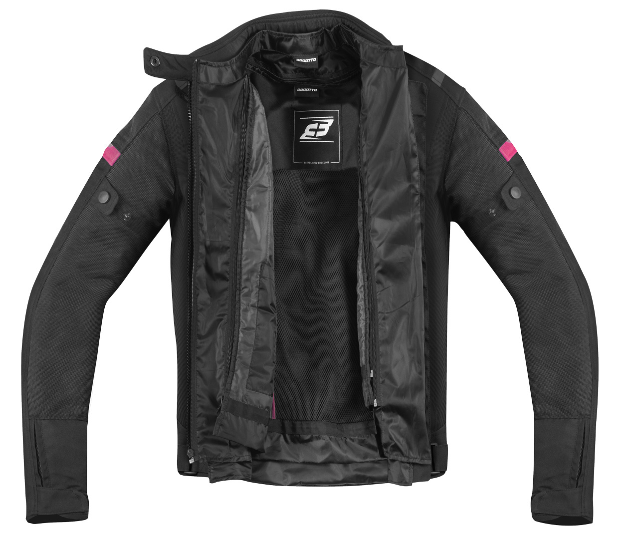 Bogotto Vysio Jachetă textilă impermeabilă 3in1 pentru motociclete pentru doamne Negru/roz 3XL Figura 6