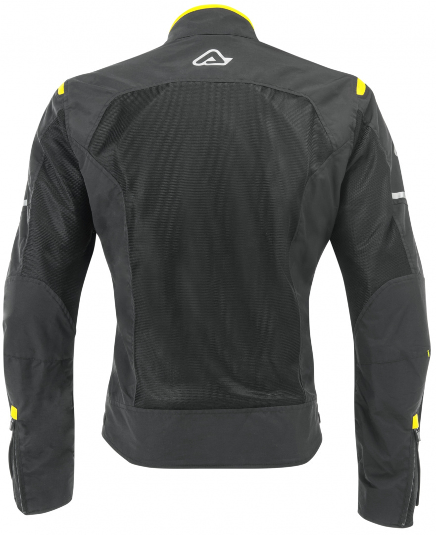 Acerbis Ramsey Vented Motorcycle Textile Jacket black/neon-yellow S Figure 2