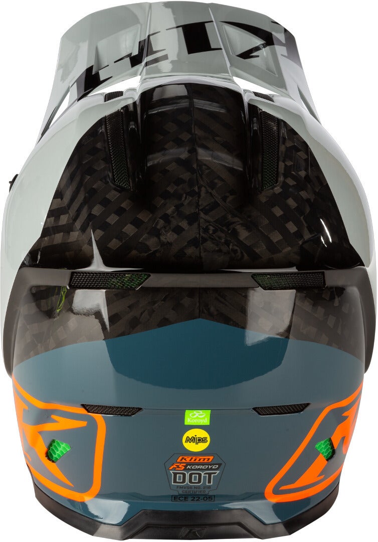 Klim F5 Koroyd Ascent Carbon Casco motocross blu/arancione XL (60/61) Figura 5