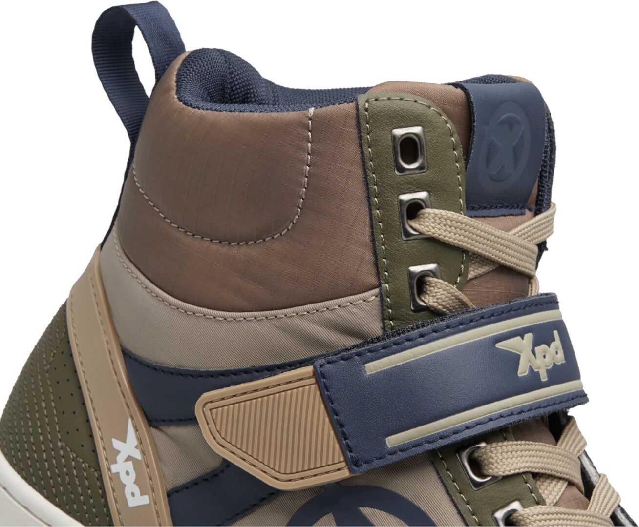 XPD Moto Pro Chaussures de moto beige/bleu/vert 38 Figure 8