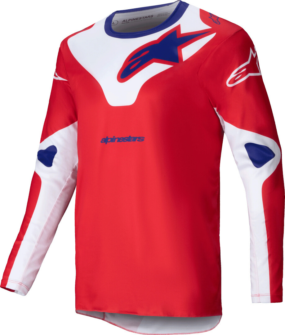 Alpinestars Racer Veil Tricou de motocross Roșu/Alb S Figura 1