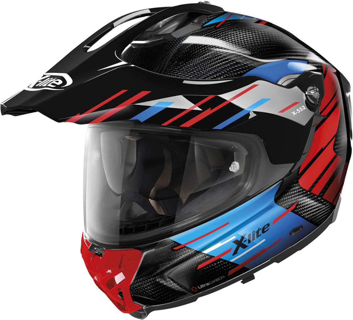 X-Lite X-552 Ultra Carbon Waypoint N-Com Casco nero/rosso/blu XXL (64) Figura 1