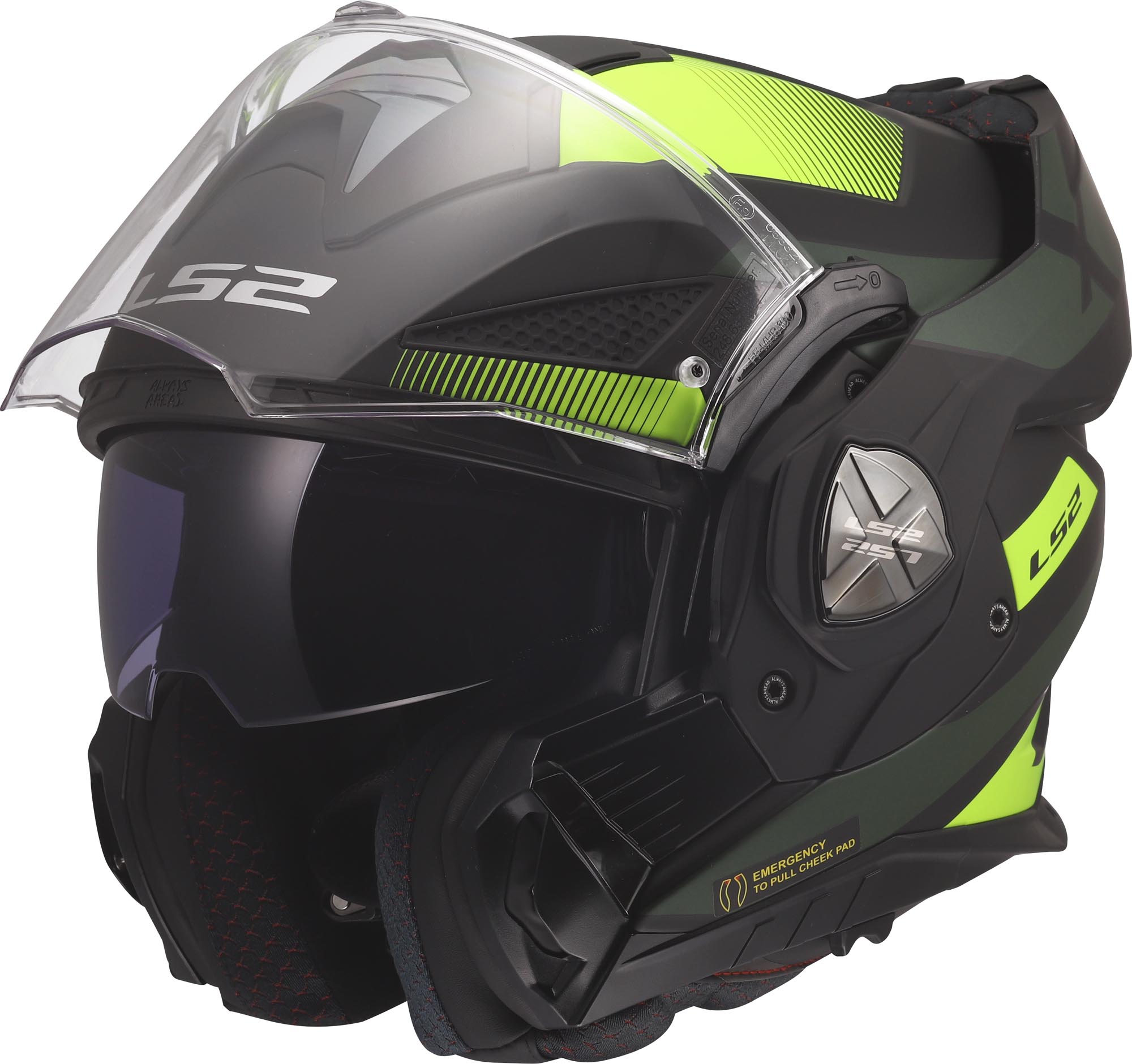 LS2 FF901 Advant X Nova Klapphelm schwarz/gelb M (57/58) Abbildung 10