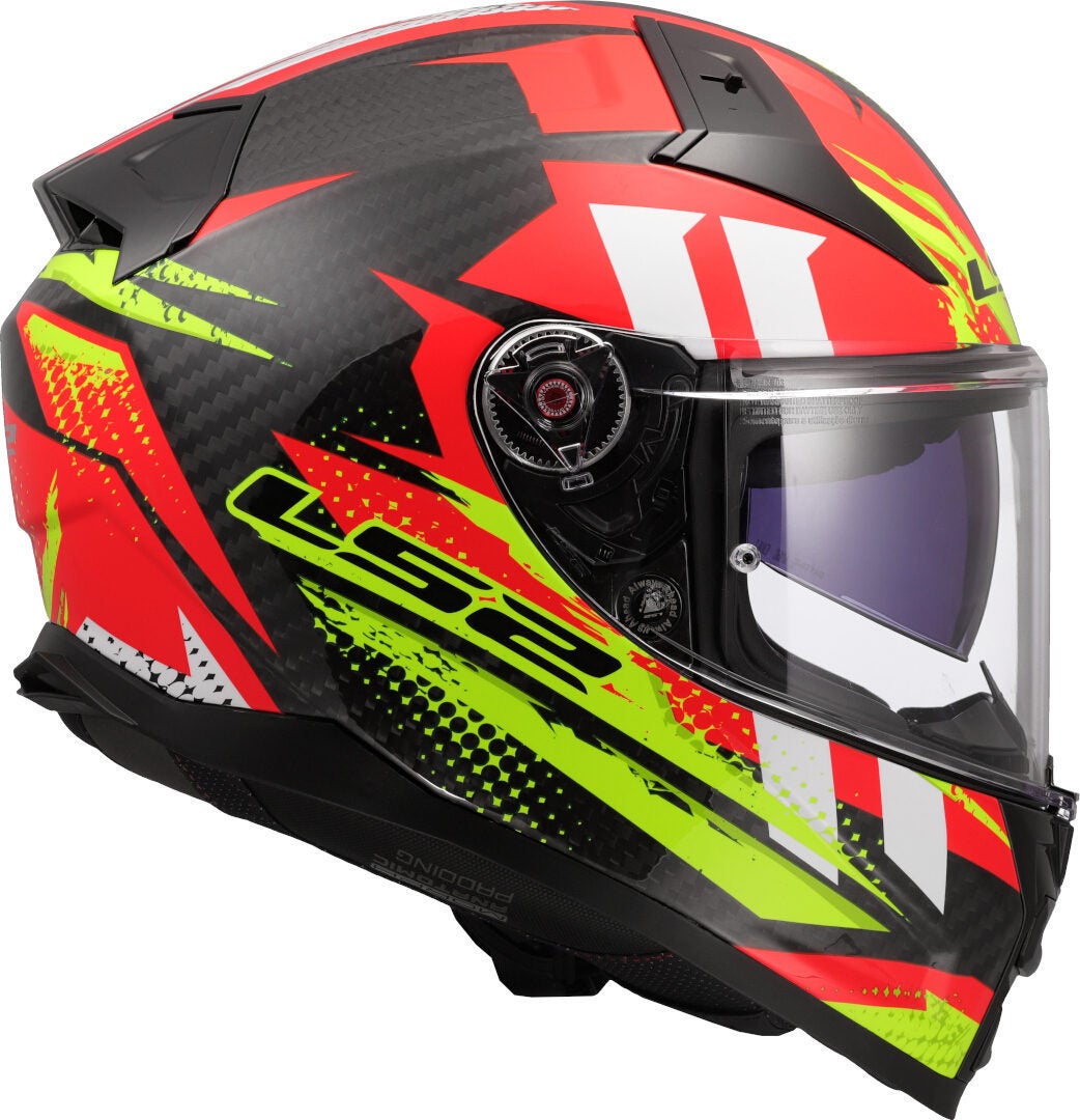 LS2 FF811 Vector II Carbon Tantic Casco rosso/giallo 4XL (67/68) Figura 6
