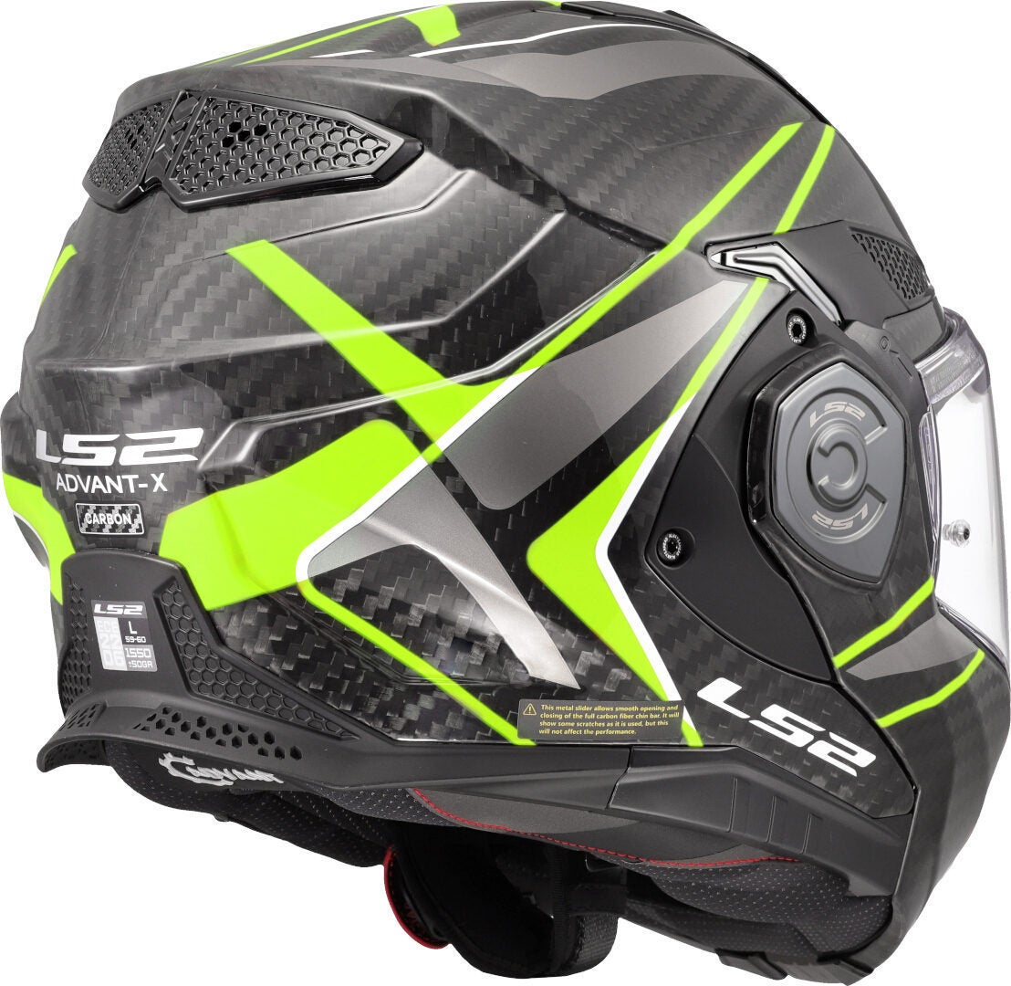 LS2 FF901 Advant X Carbon Future II Helm neongeel M (57/58) Figuur 5