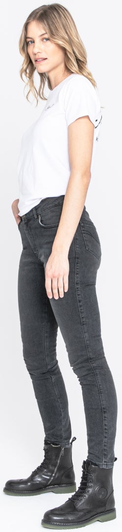 John Doe Jane High Mono XTM Dame Motorcykel Jeans Sort vask 32/32 Figur 10