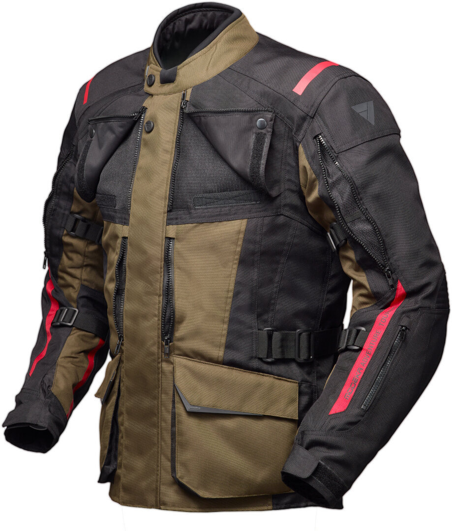Modeka Varus waterproof Motorcycle Textile Jacket brown/black M Figure 2