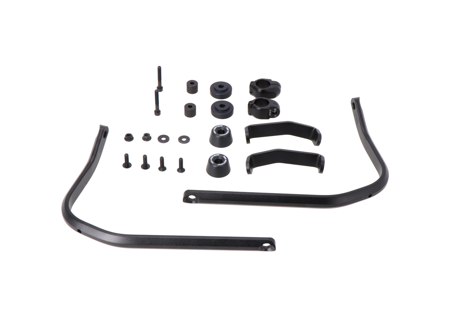 Kit de montare SW-Motech pentru apărătoare de mână - Negru. Honda CRF300L, Triumph Scrambler 400X. Figura 1
