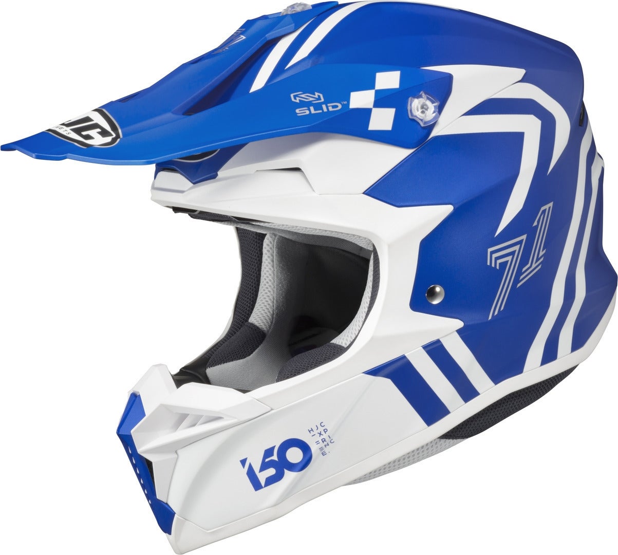HJC i50 Hex Capacete de Motocross azul/branco S (55/56) Figura 1