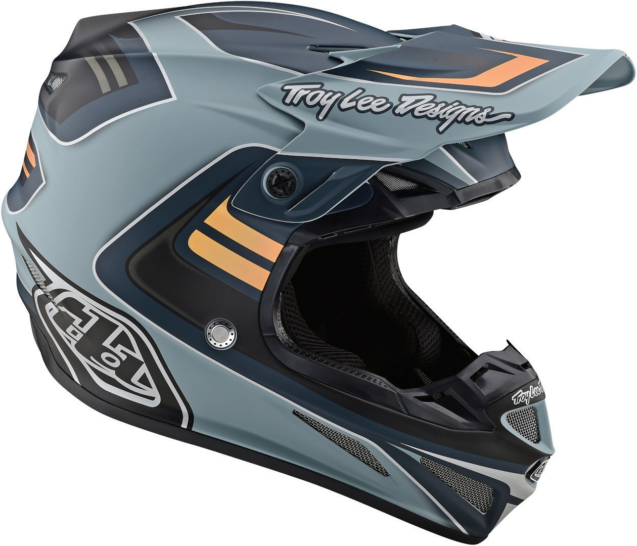 Troy Lee Designs SE4 Flash MIPS Casco Motocross grigio/argento M Figura 3