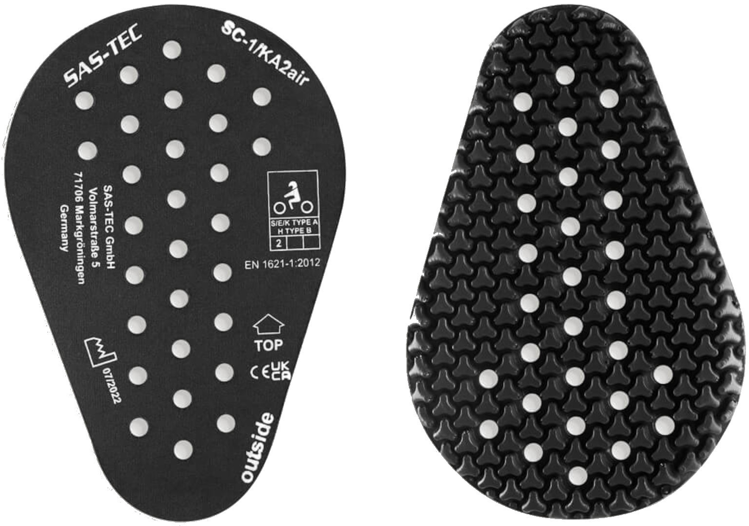 Pando Moto SAS-TEC SC-1/KA2air Protecții pentru umăr/coat/genunchi/șold Figura 1