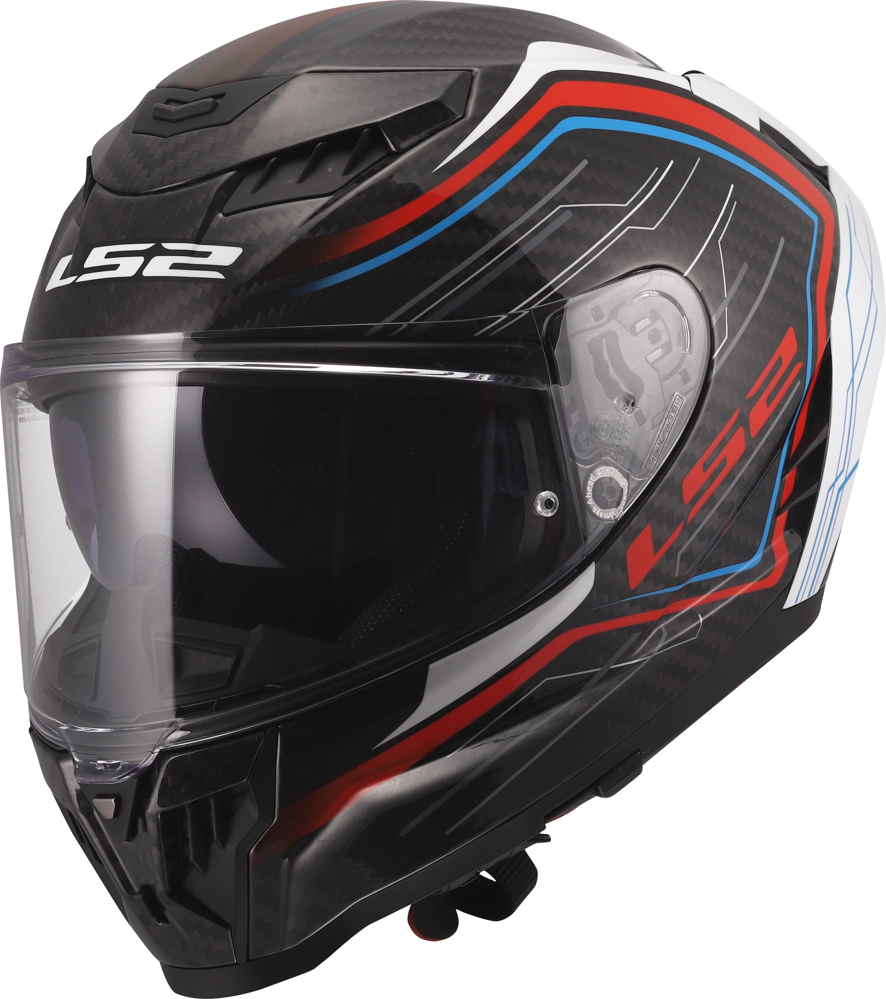 LS2 FF807 Dragon Subic Casco blanco/azul/rojo L (59/60) Figura 1