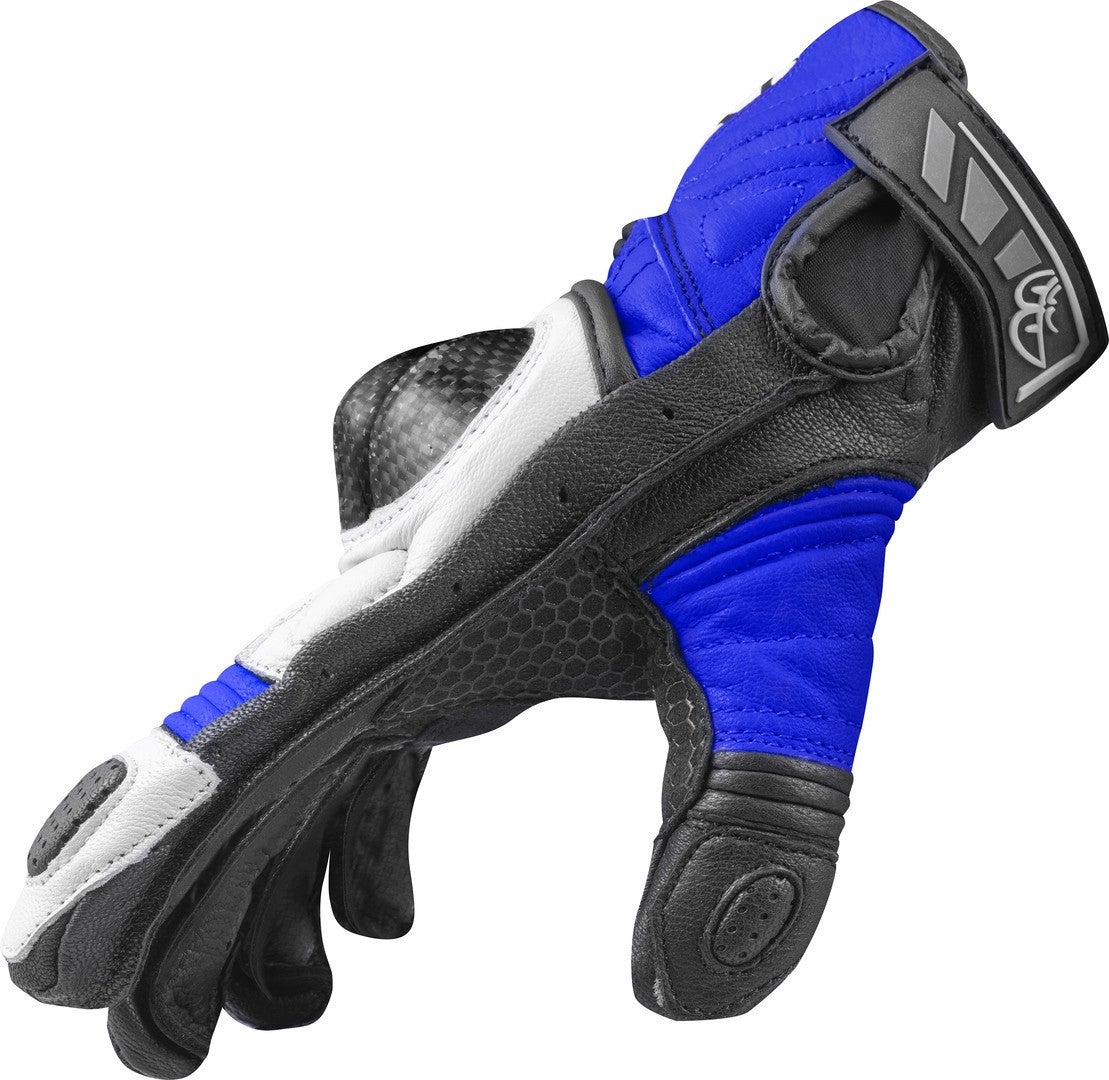 Berik LDX Damen Motorrad Handschuhe schwarz/weiß/blau M Abbildung 2