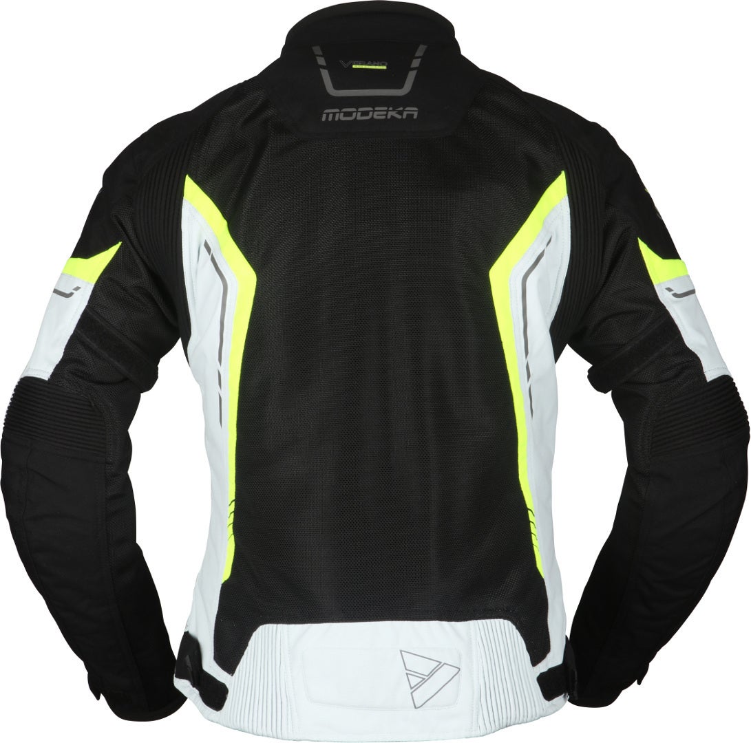 Modeka Khao Air Veste textile de moto dames noir/gris/néon 42 Figure 2