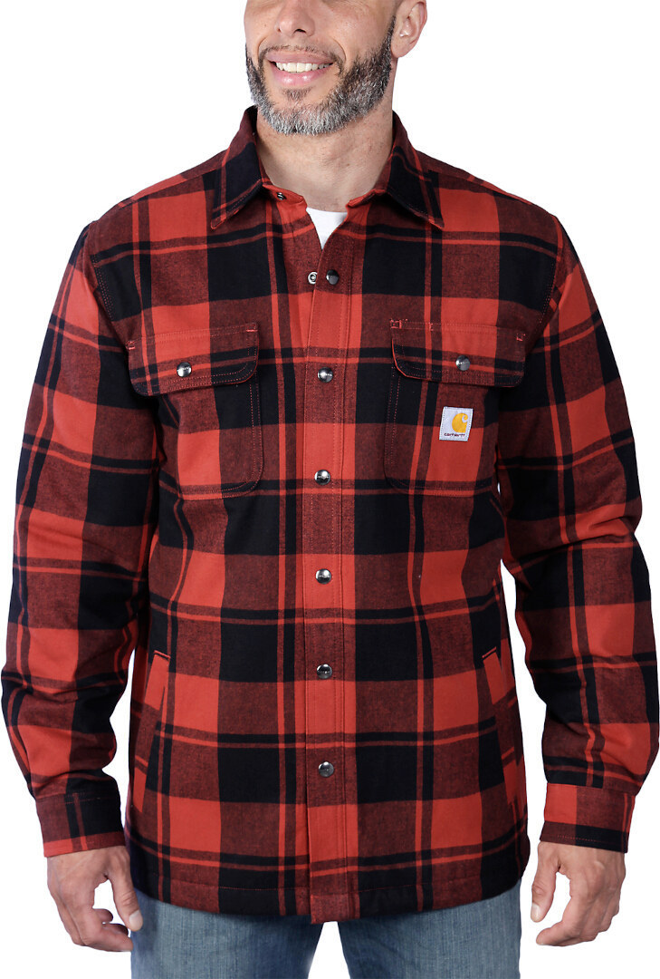Carhartt Heavyweight Flannel Sherpa Skjorta rött XXL Figur 4
