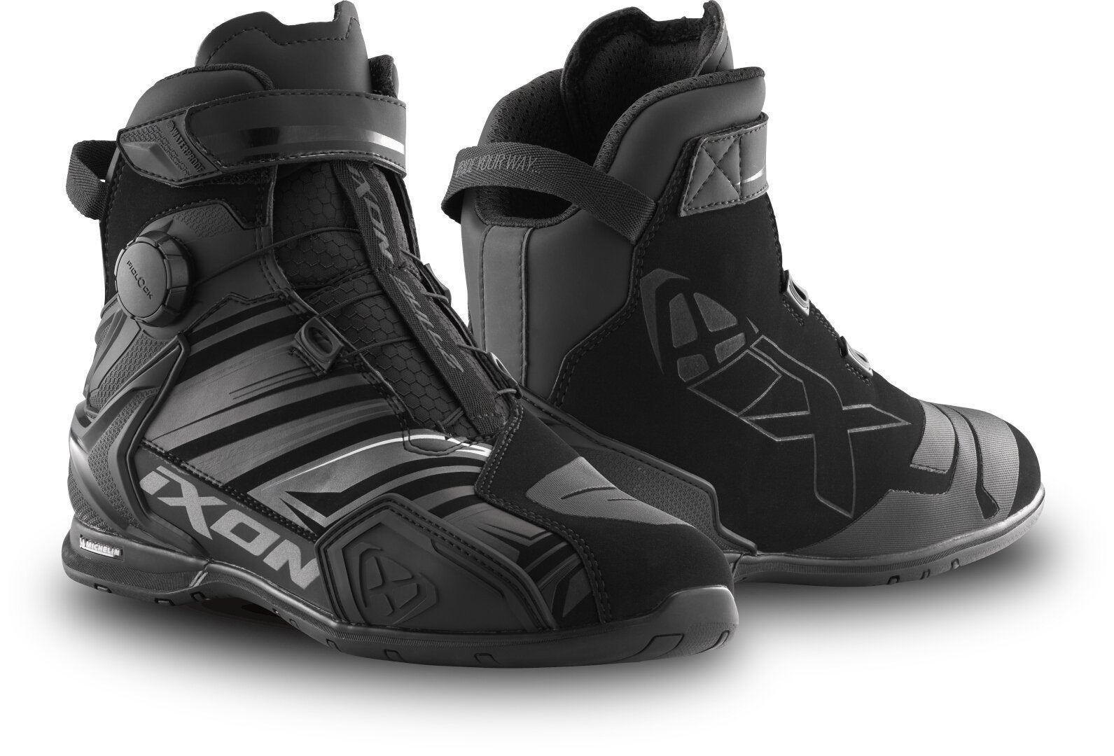Ixon Bull 2 WP Ultra Chaussures de moto imperméables Noir/Anthracite 46 Figure 1