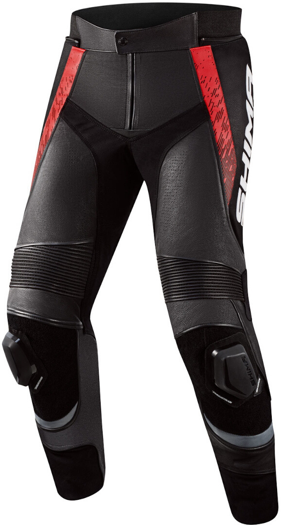 SHIMA STR 2.0 Motorcycle Leather Pants black/red 60 Figure 1
