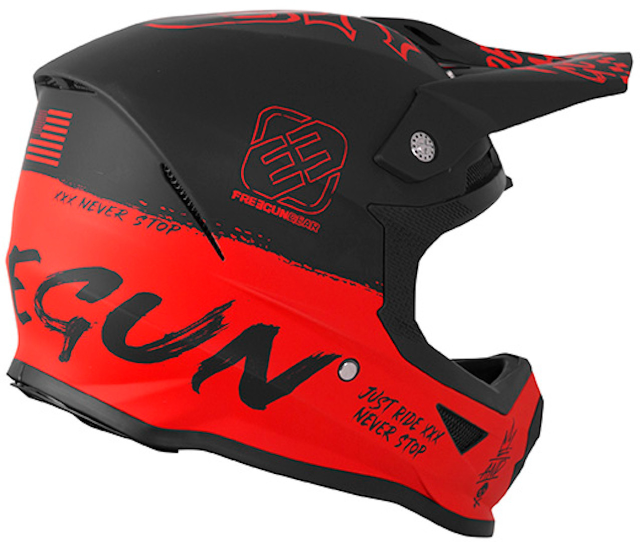 Freegun XP4 Speed Casque Motocross Rouge XS (53/54) Figure 3