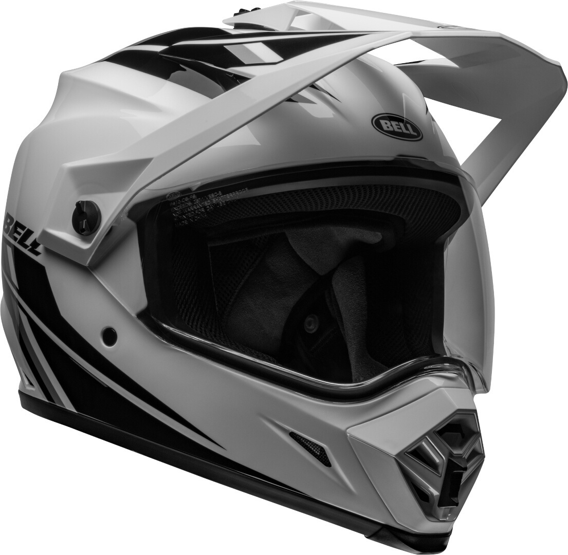 Bell MX-9 Adventure MIPS Alpine Motocross hjälm vit/svart Förlust (59/60) Figur 2