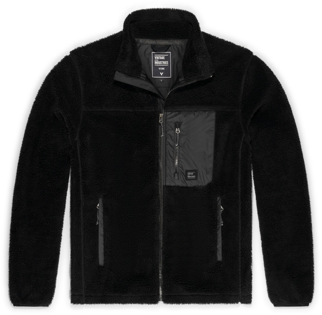 Vintage Industries Kodi Sherpa Fleece Jachetă negru S Figura 1