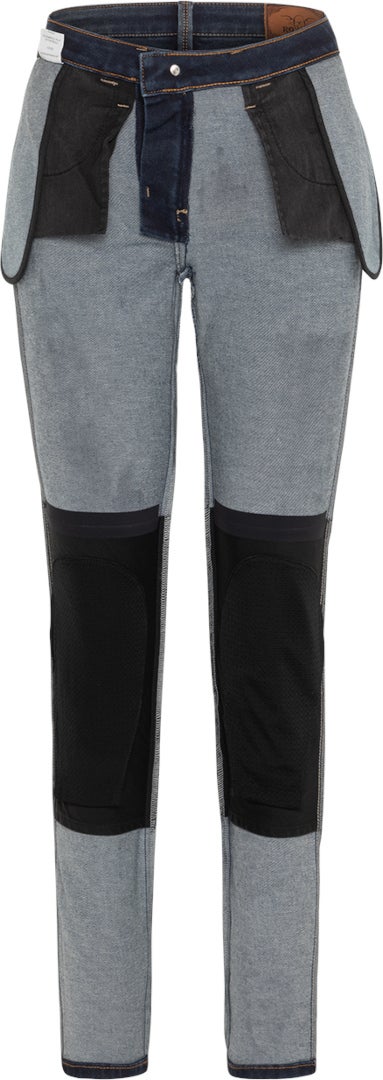 Rokker RT Mid Waist Slim Dame Motorcykel Jeans blå 33/32 Figur 4