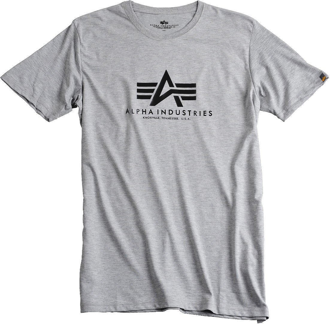 Alpha Industries Basic T シャツ 灰色のまだら M 図1
