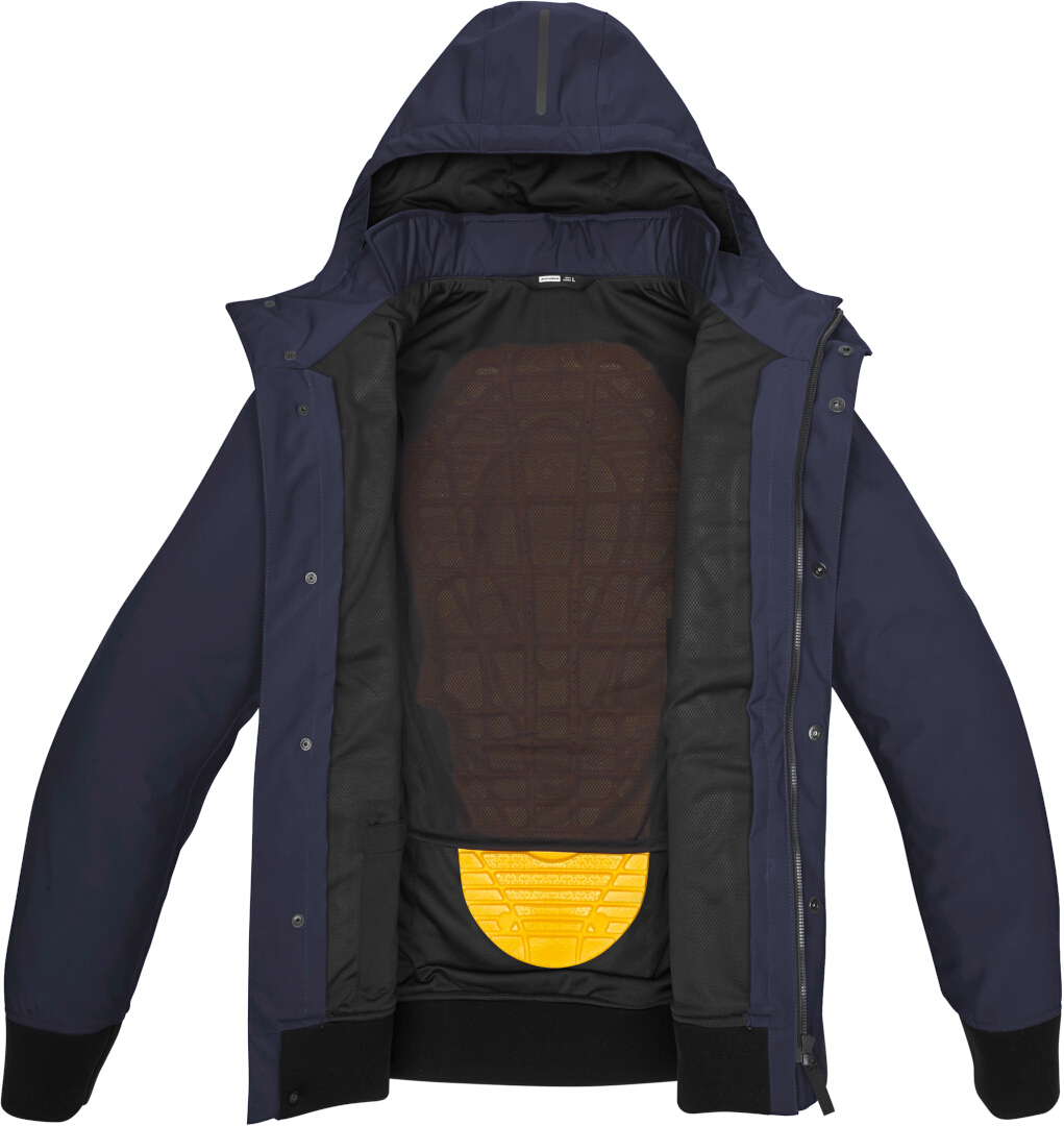 Spidi Riding Parka H2Out vattentät motorcykel textil jacka Mörkblå M Figur 3