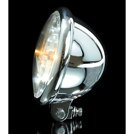 SHIN YO 5 3/4 Zoll Scheinwerfer Bates Style Chrome Figura 3