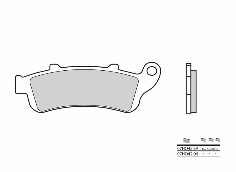 Brembo S.p.A. Vägbromsbelägg kolkeramik - 07HO4206 Figur 2