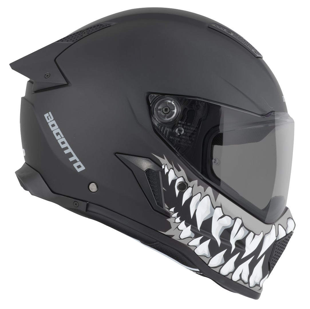 Bogotto Rapto Jaws Helmet black/grey matt XS (53/54) Figure 14