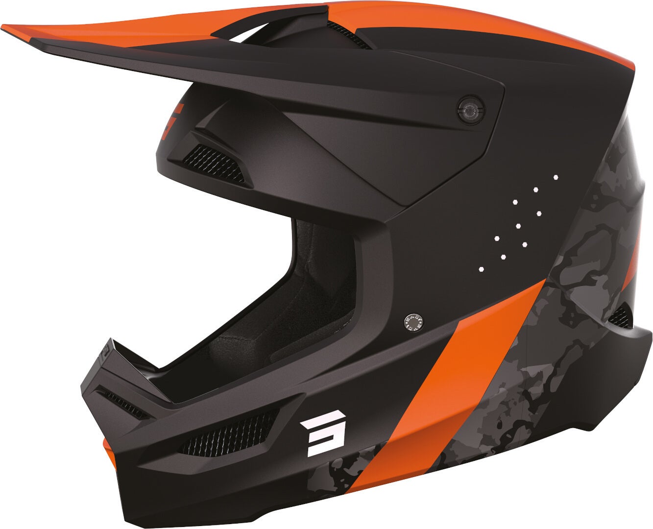 Shot Race Camo Motocross Helmet black/neon-orange XXL (63/64) Figure 1