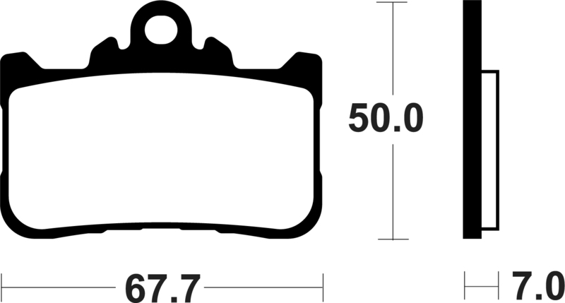 TECNIUM Sintrade metallbromsbelägg - MF494 Figur 1