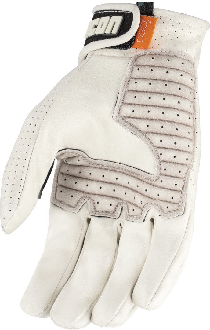 Icon Airform Slabtown perforierte Motorrad Handschuhe weiß/schwarz L Abbildung 2
