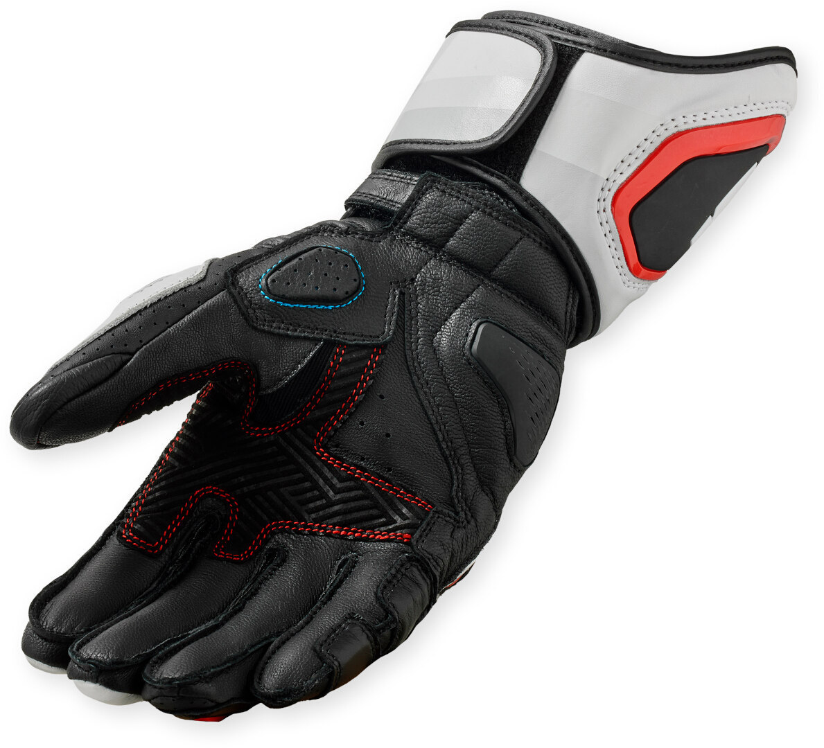 Revit Quantum 3 Motorcykel handskar svart/vitt/neon-rött S Figur 2