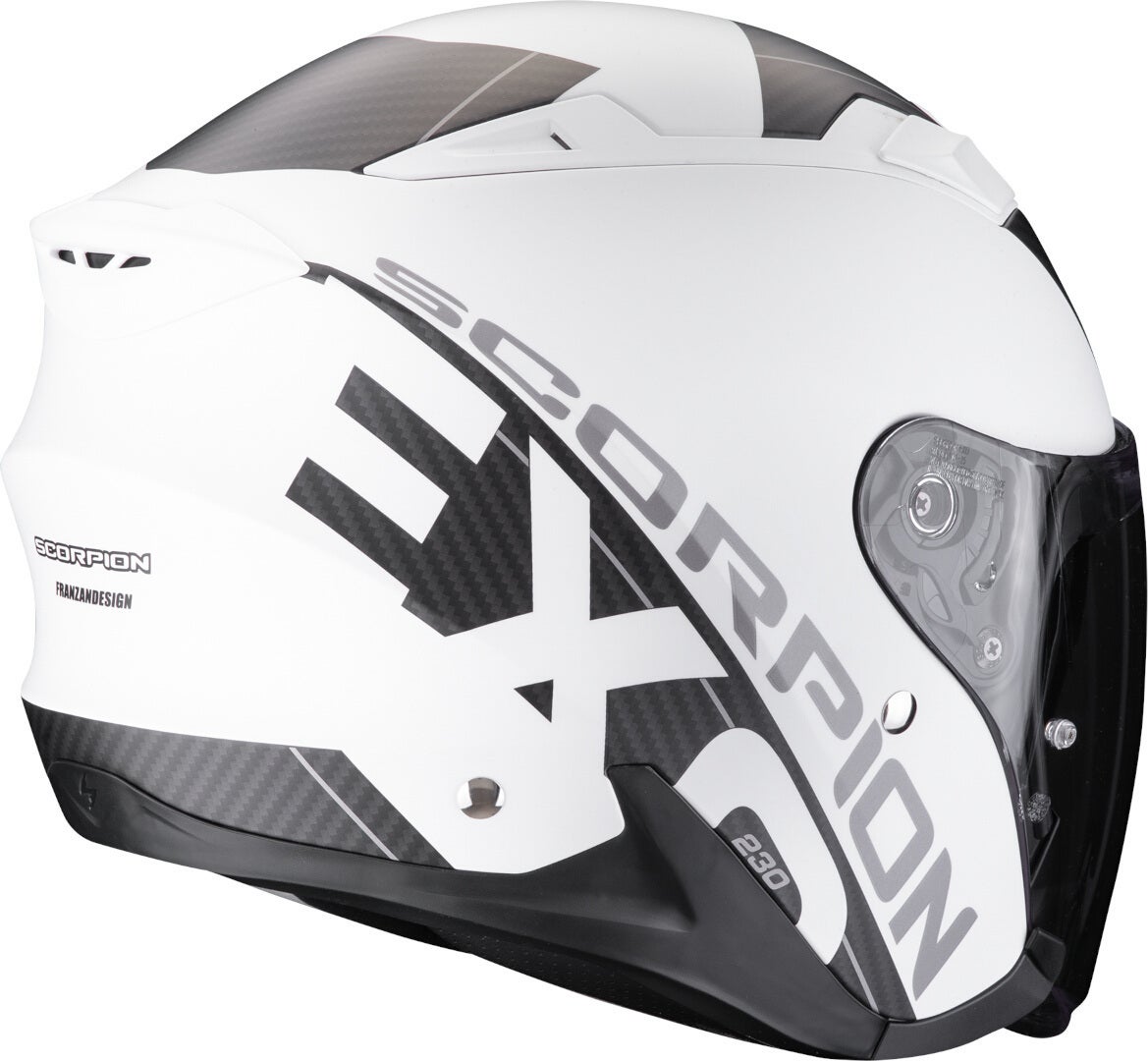 Scorpion Exo-230 QR Jethelm weiß matt/schwarz M (57/58) Abbildung 2