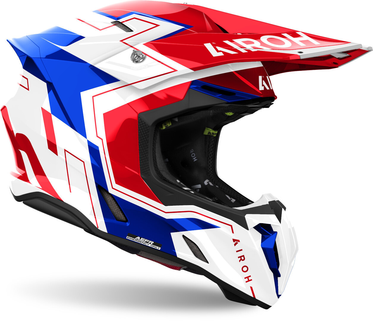 Airoh Twist 3 Dizzy Casco da motocross blu/rosso/bianco S (55/56) Figura 2