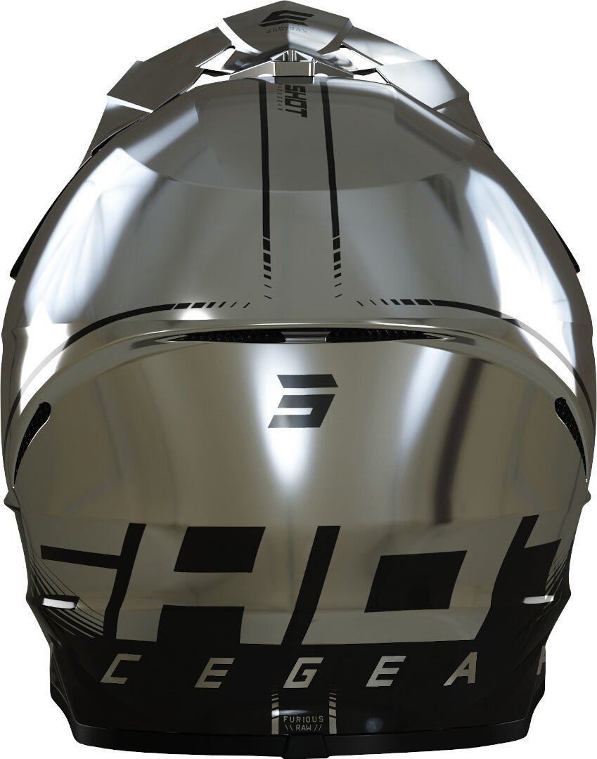 Shot Furious Draw 3.0 Casco Motocross nero/cromato S (55/56) Figura 2