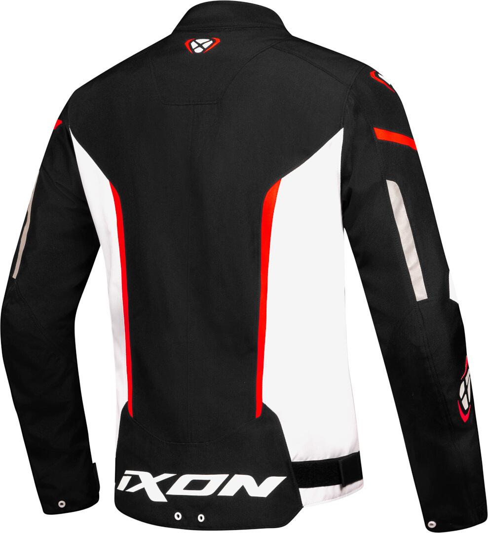 Ixon Striker Waterproof Motorcycle Textile Jacket black/white/red S Figure 2